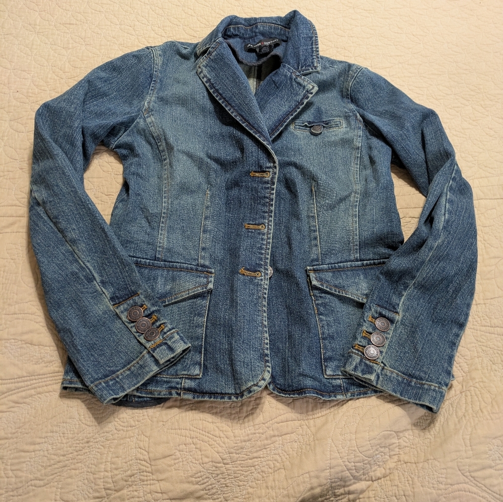 Ny and company Denim Blue Women's Jacket sz 4